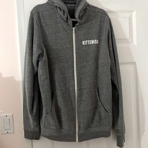 Kittenish Zip Up Hoodie - XL